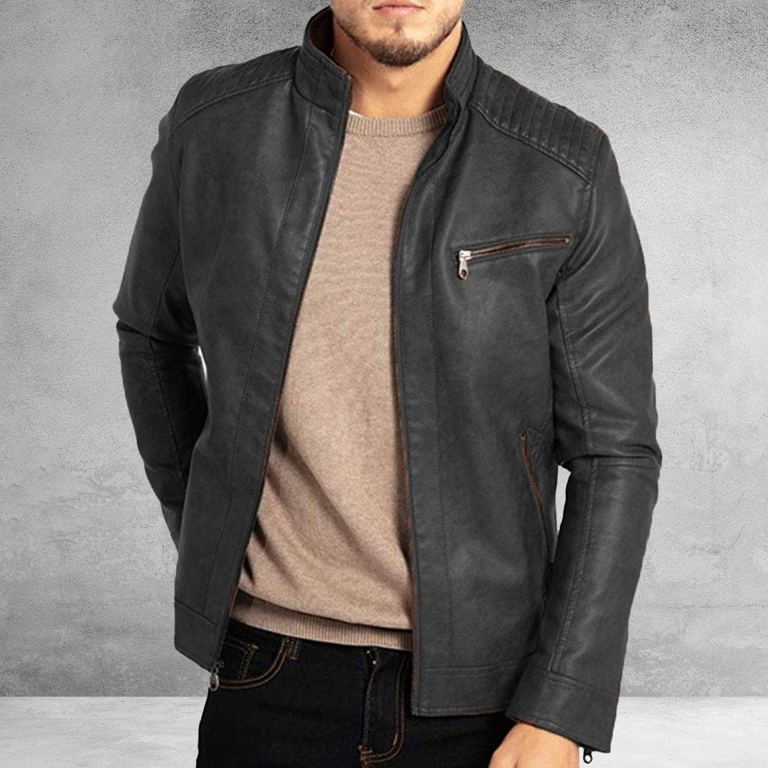 Sebastian™ | Premium Men's Leather Jacket