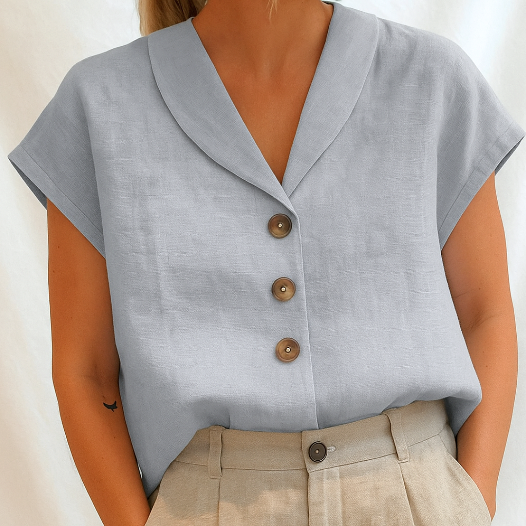 Lois™ | Elegant Solid Blouse