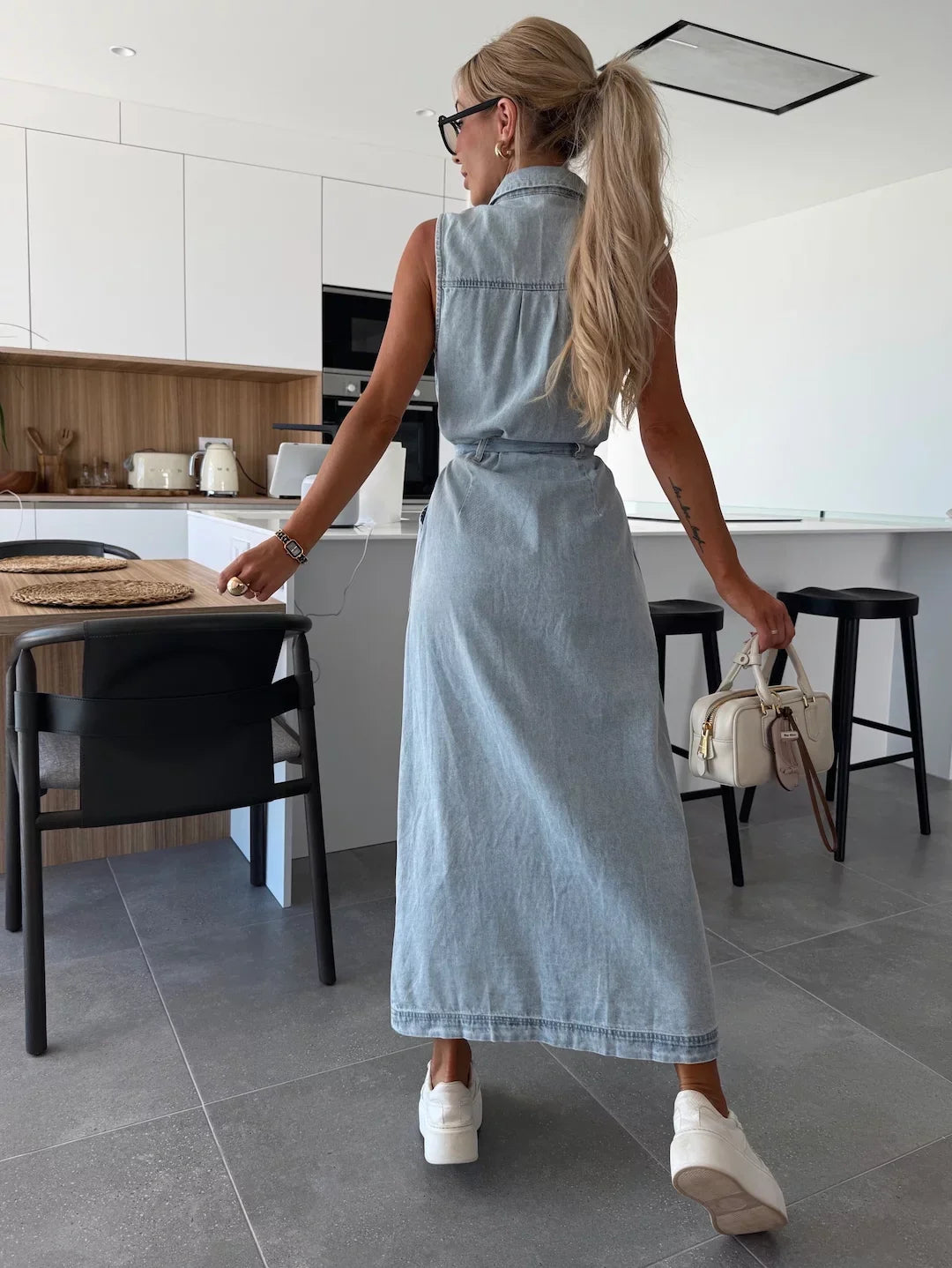 Aaliyah™ | Maxi Denim Dress