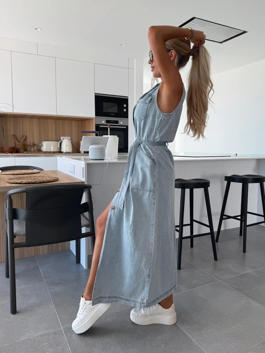 Aaliyah™ | Maxi Denim Dress