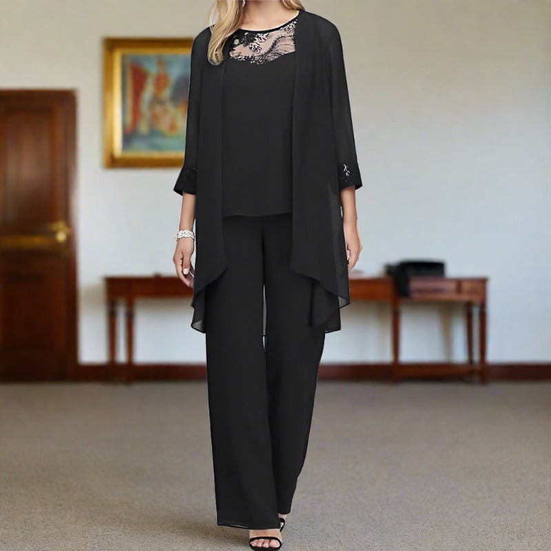 Emilia™ | Elegant Three-Piece Cotton Set