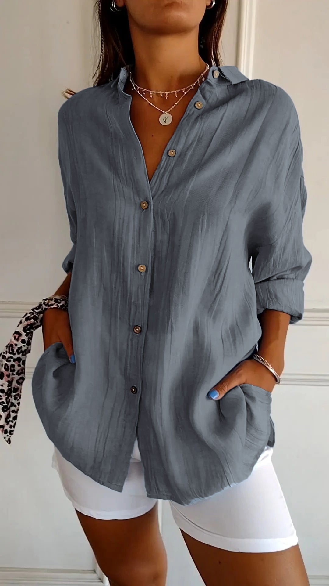 Madeline™ | Elegant Pleated Blouse