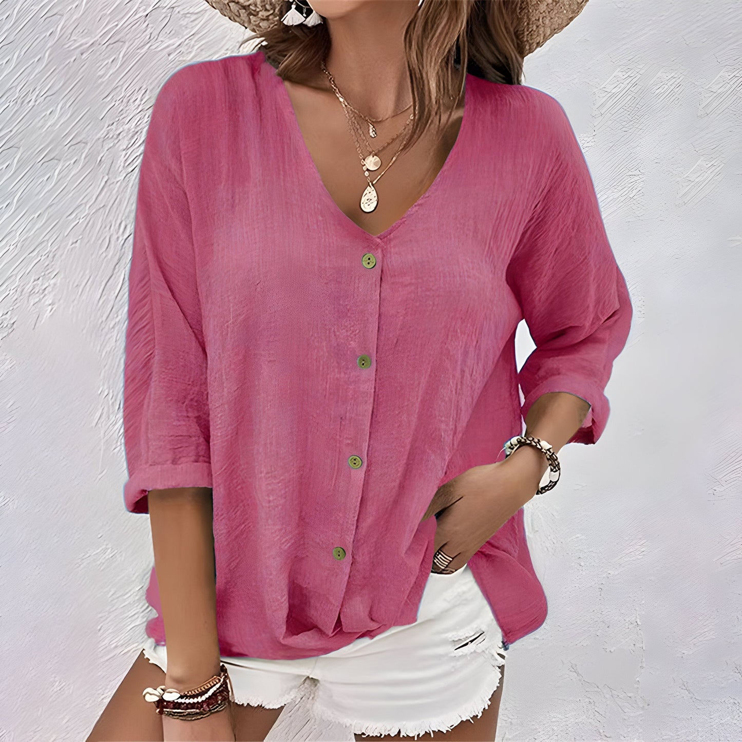 Eva™ | Summer V-Neck T-Shirt