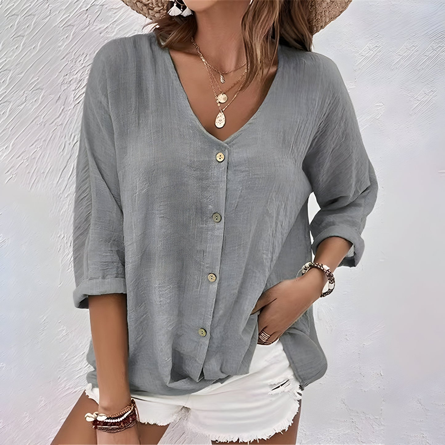 Eva™ | Summer V-Neck T-Shirt