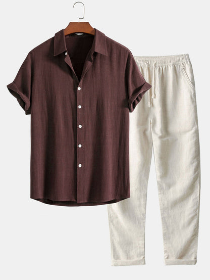 Ezra™ | Smart Summer Polo & Trousers Set