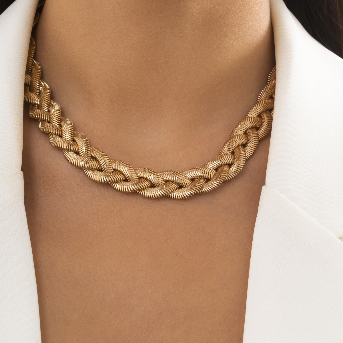 Isla™ | Chunky Snake Bone Chain Necklace