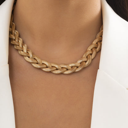 Isla™ | Chunky Snake Bone Chain Necklace