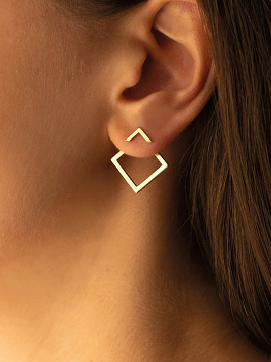 Abigail™ | Geometric Square Stud Earrings