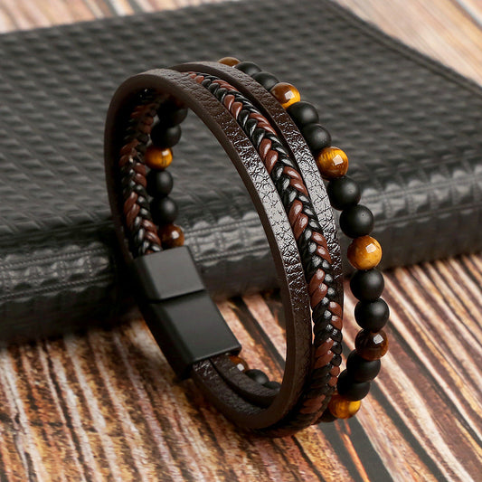 David™ | Premium Leather Bracelet Set