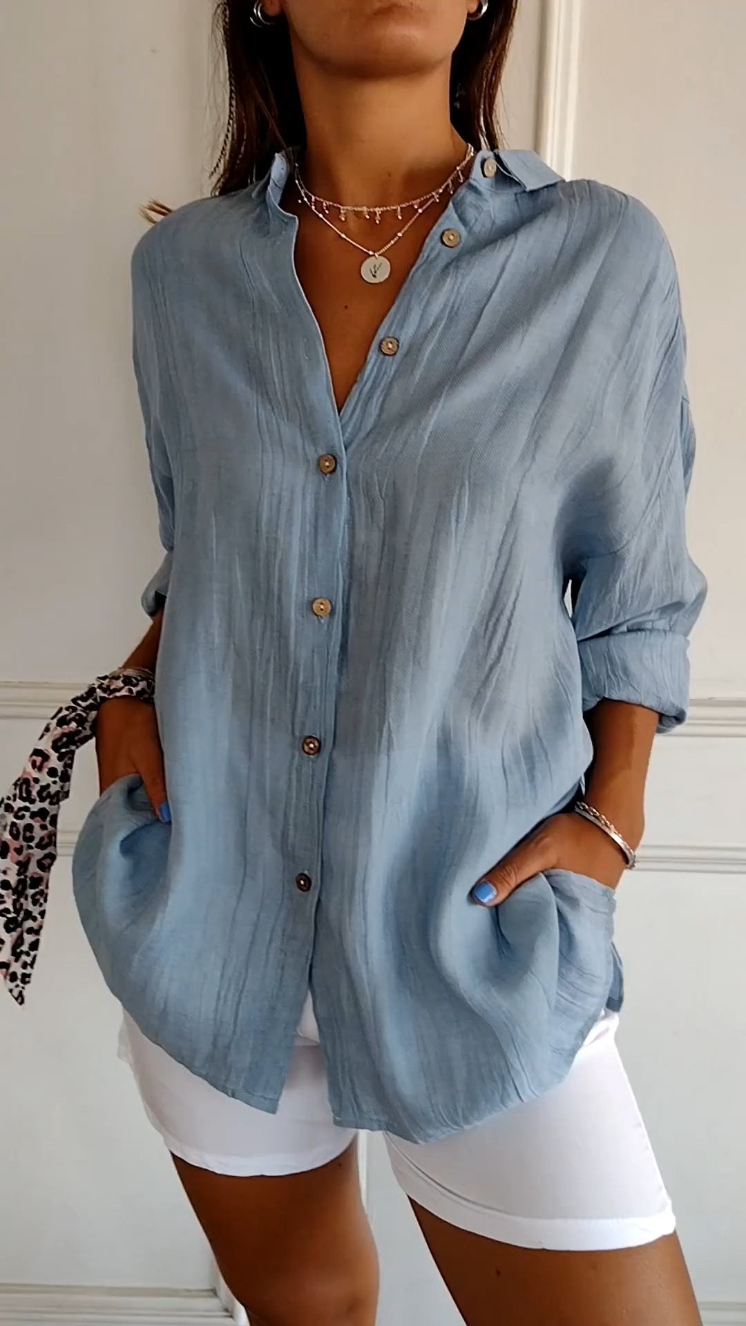 Madeline™ | Elegant Pleated Blouse