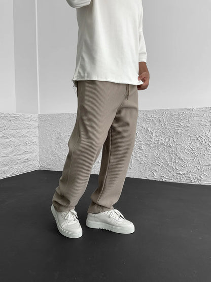 Wyatt™ | Ribbed Relaxed Fit Trousers