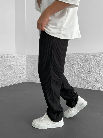 Wyatt™ | Ribbed Relaxed Fit Trousers