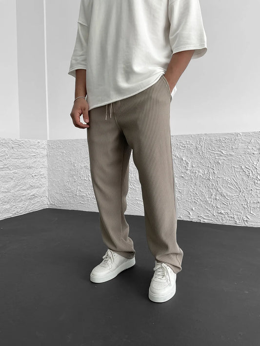 Wyatt™ | Ribbed Relaxed Fit Trousers