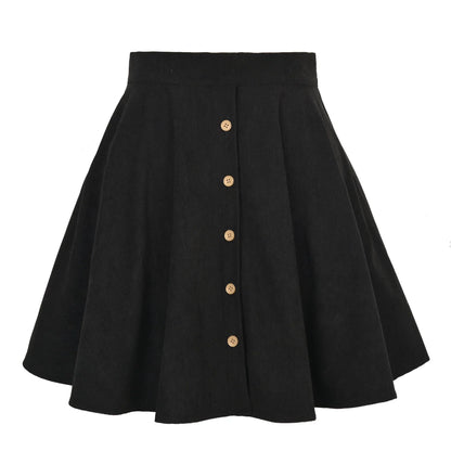 Savannah™ | High-Waist Corduroy Mini Skirt