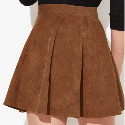 Savannah™ | High-Waist Corduroy Mini Skirt