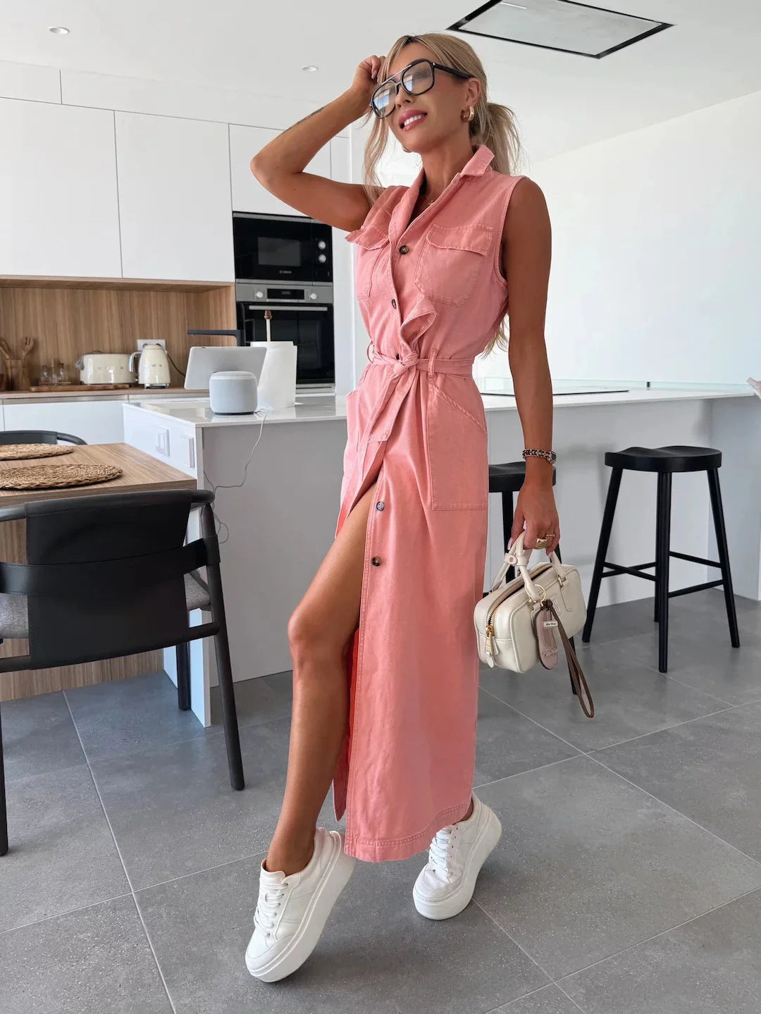 Aaliyah™ | Maxi Denim Dress