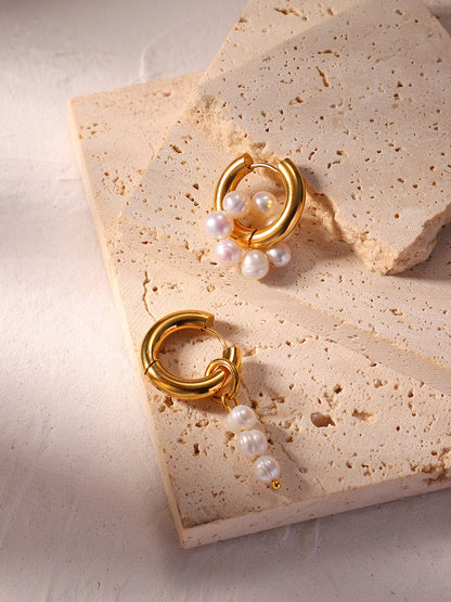 Sofia™ | Elegant Pearl Earrings