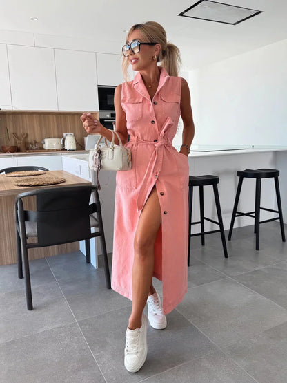 Aaliyah™ | Maxi Denim Dress