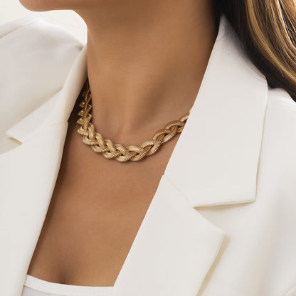 Isla™ | Chunky Snake Bone Chain Necklace