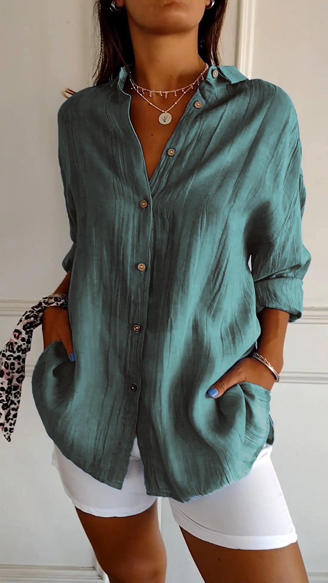 Madeline™ | Elegant Pleated Blouse