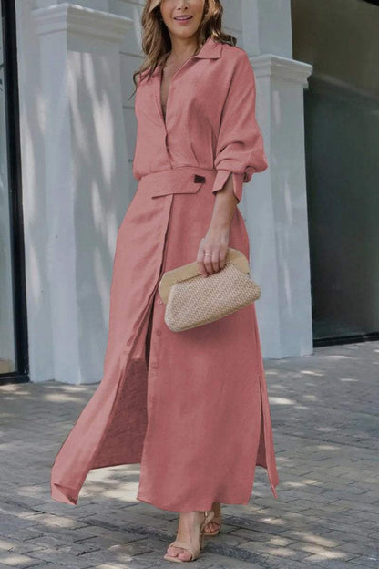 Jeanette™ | V-Neck Maxi Dress