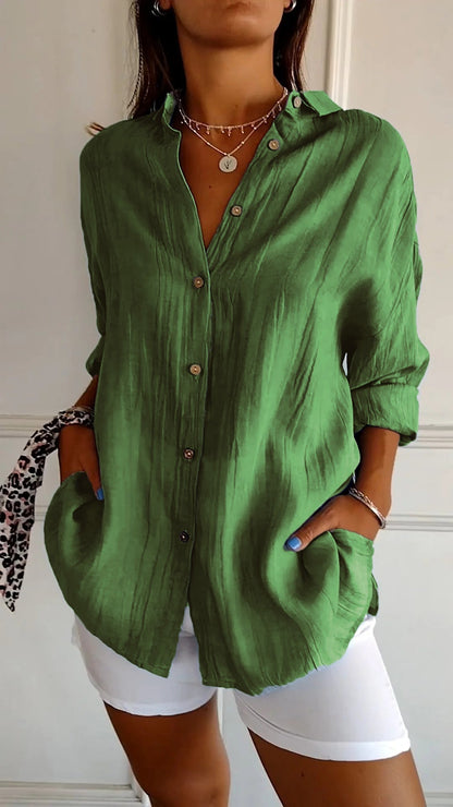 Madeline™ | Elegant Pleated Blouse