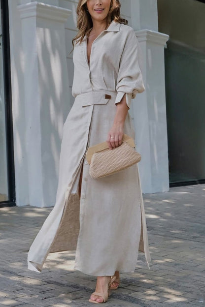Jeanette™ | V-Neck Maxi Dress