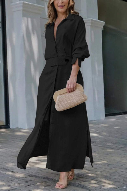 Jeanette™ | V-Neck Maxi Dress