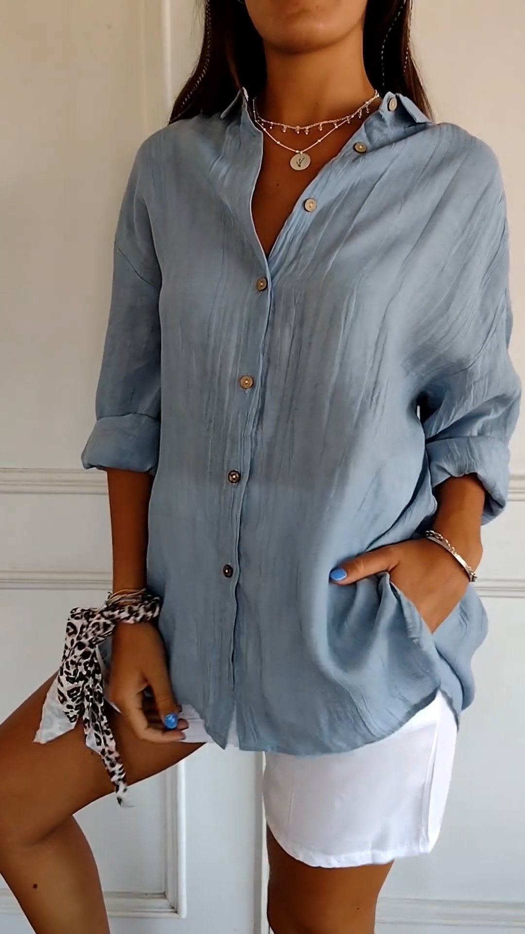 Madeline™ | Elegant Pleated Blouse