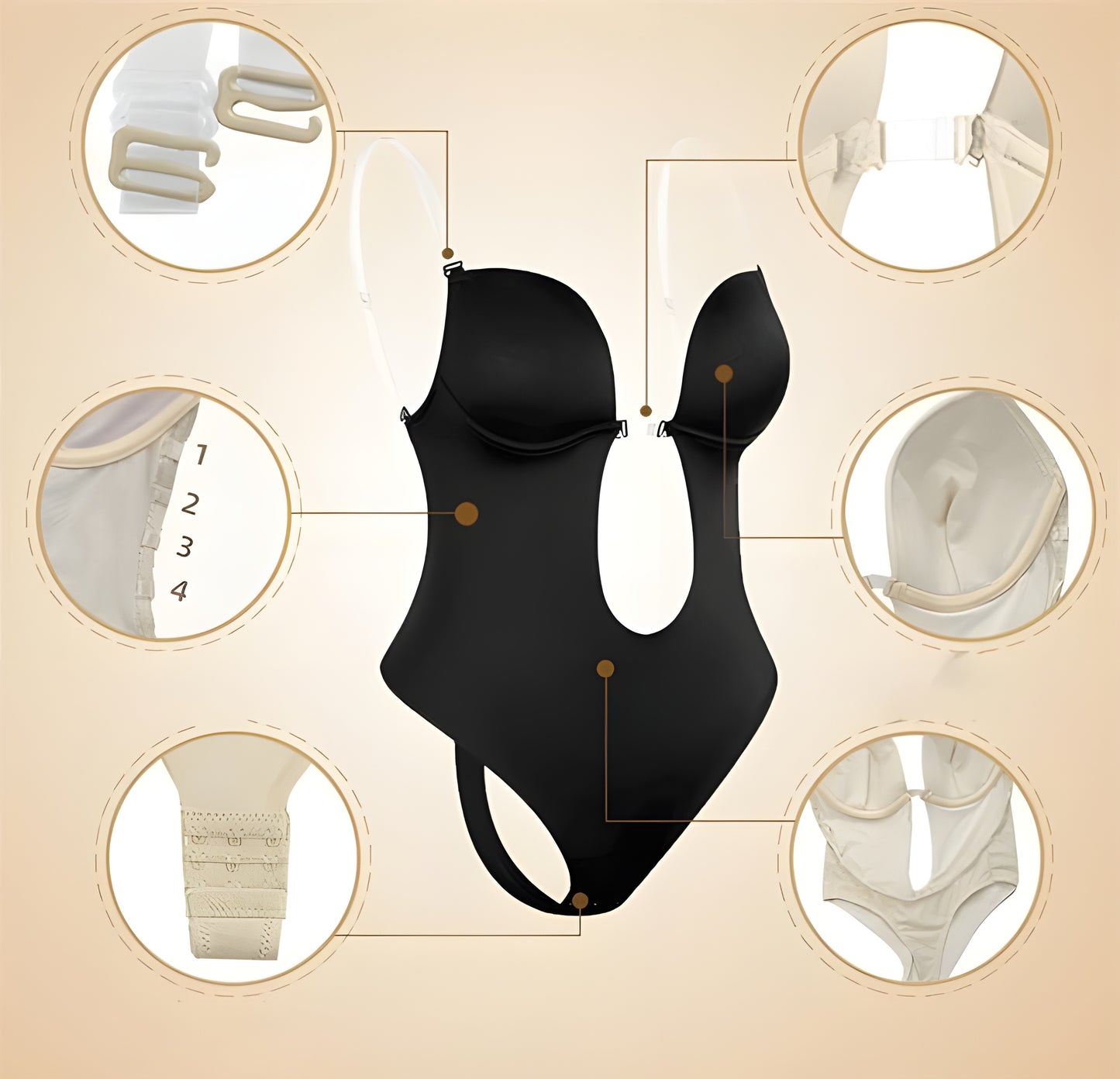 Layla™ | Backless Body Bra for Women